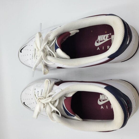 Nike Air Force 1 CJ8731 100 Low Mens Sneakers Size 10 White & Maroon - Picture 13 of 16